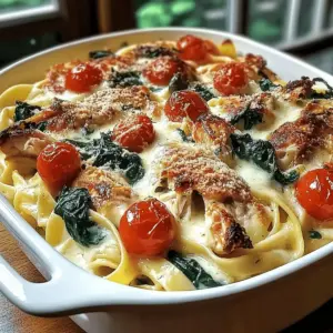 Chicken Fettuccine Bake