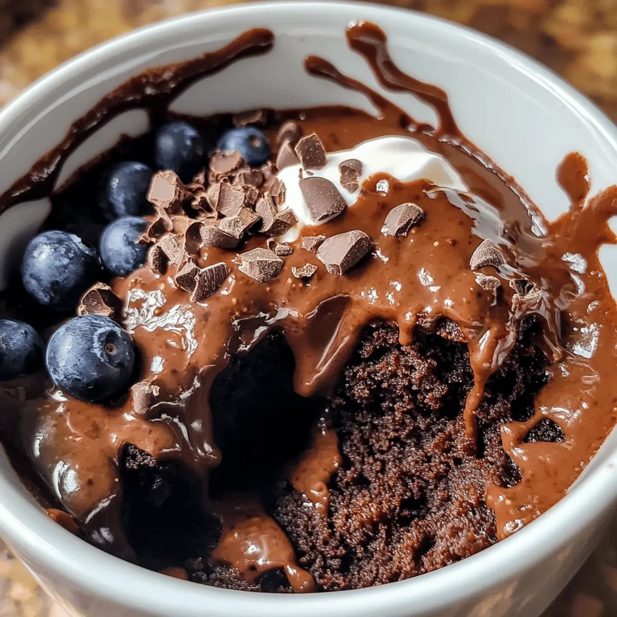 Delicious Chocolate Protein Mug Cake in Just 2 Minutes