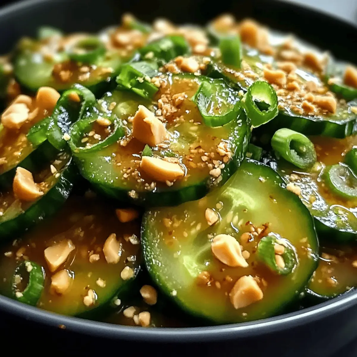Cucumbers in Spicy Peanut Sauce: A Zesty Twist on Crunch!