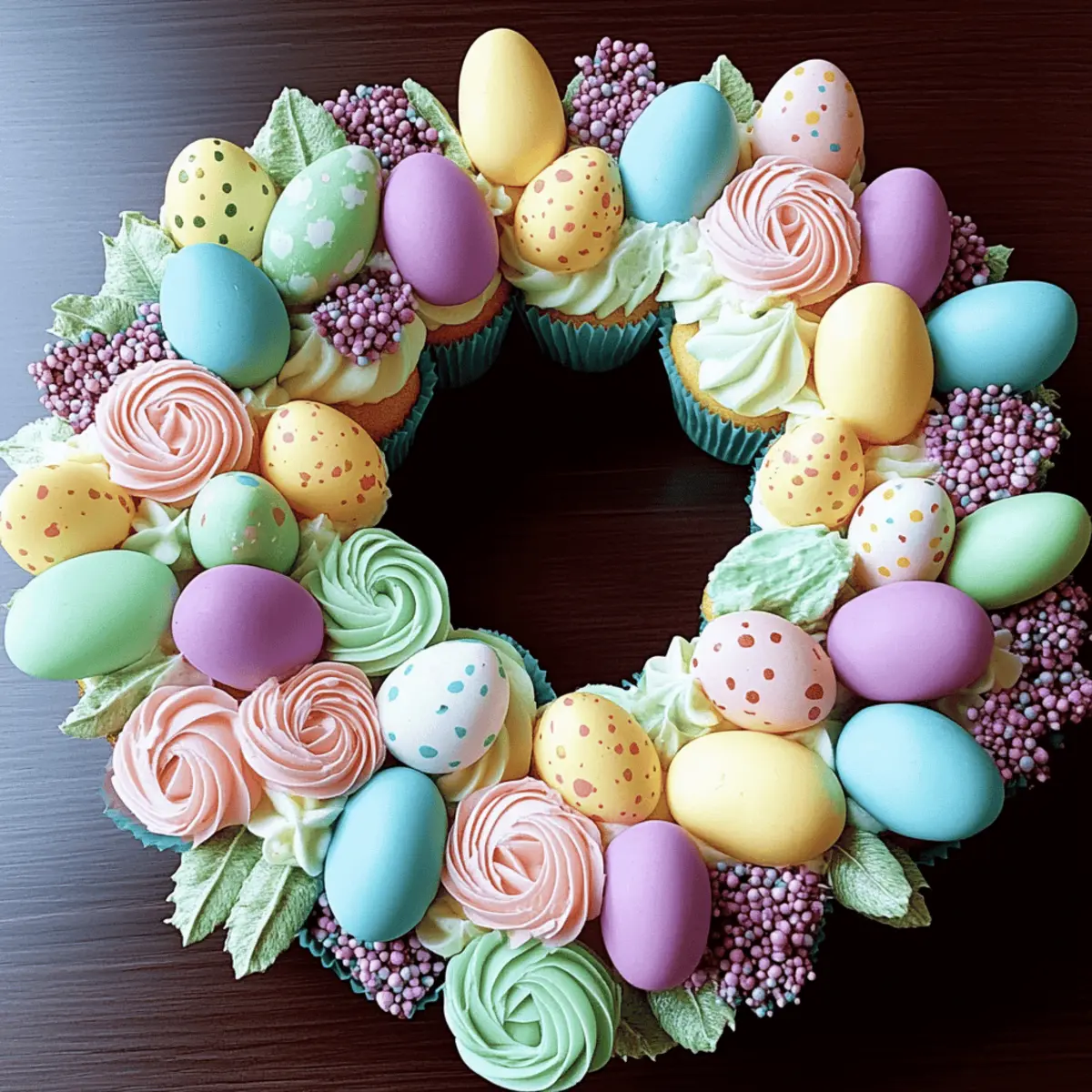 Easter Cupcake Wreath: A Sweet and Cheerful Showstopper