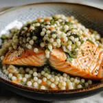 Herbed Pearl Couscous and Salmon