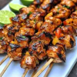 Puerto Rican Chicken Skewers