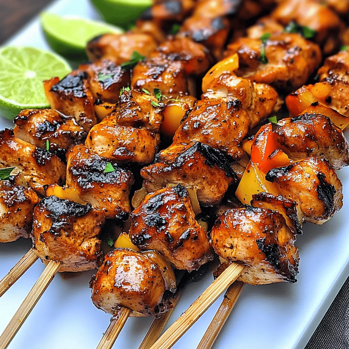 Savor Puerto Rican Chicken Skewers with a Zesty Twist