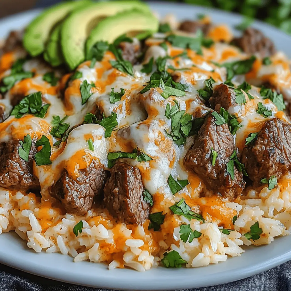 Steak and Queso Rice: An Easy One-Pan Family Favorite