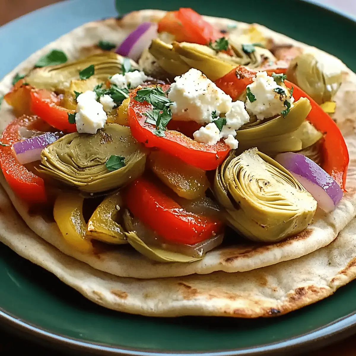 Stir-Fried Artichokes Pitas: A Quick Mediterranean Delight