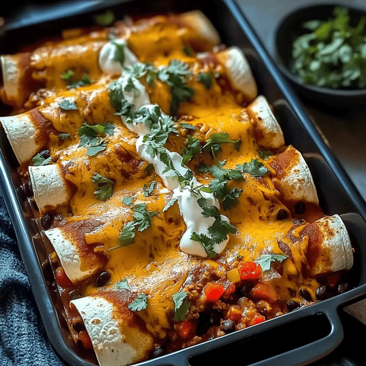 Delicious Turkey Black Bean Enchiladas You’ll Adore