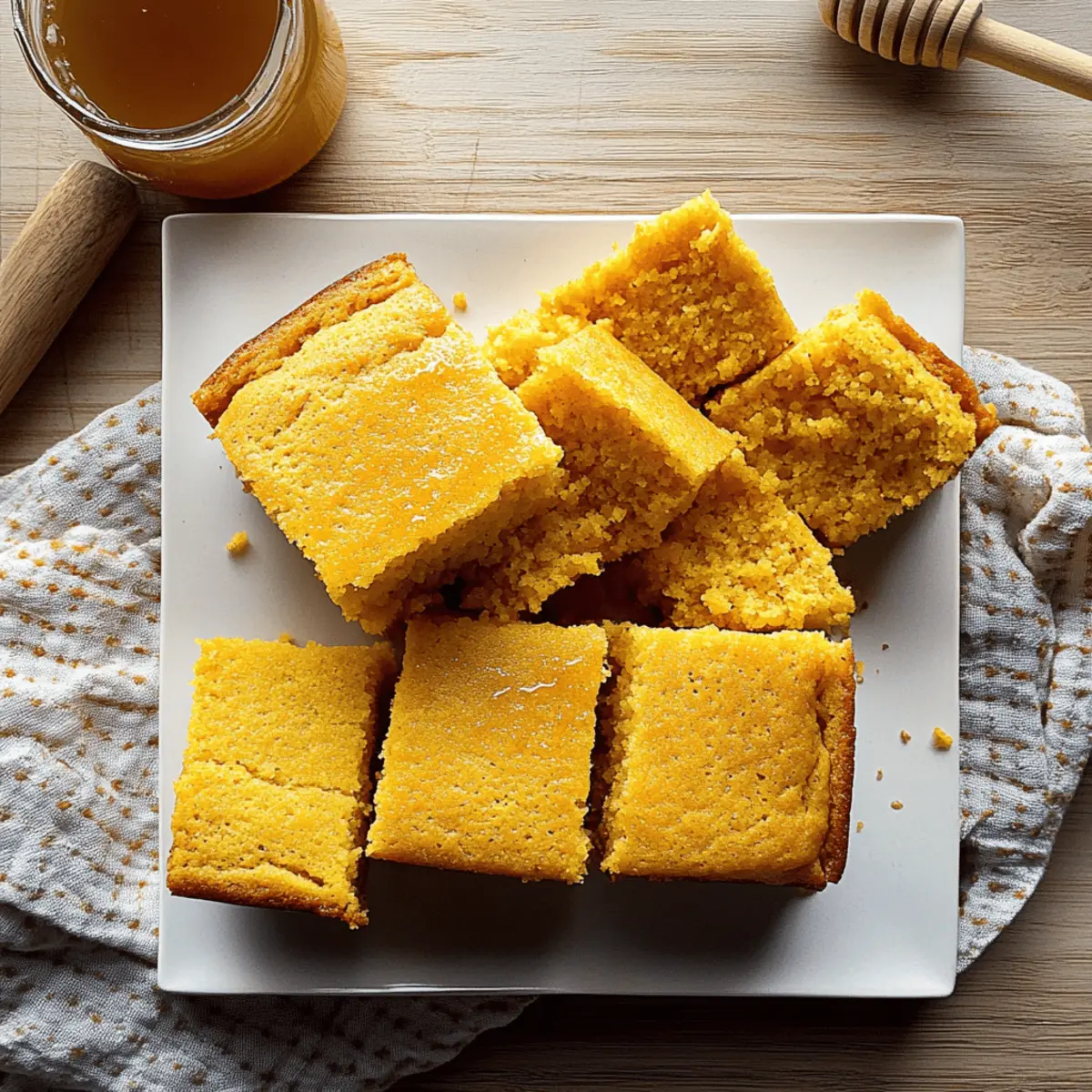 Fluffy Buttermilk Honey Cornbread That Melts in Your Mouth