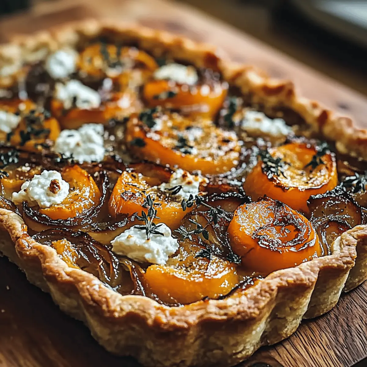 Irresistible Caramelized Onion Butternut Squash Tart Recipe