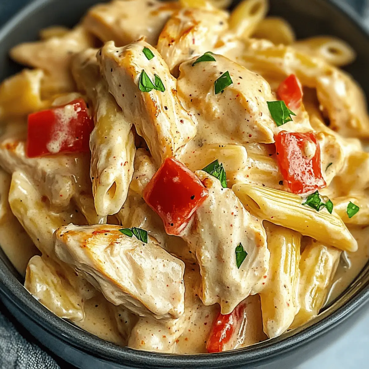 Crock Pot Creamy Cajun Chicken Pasta That's Comfort in a Bowl