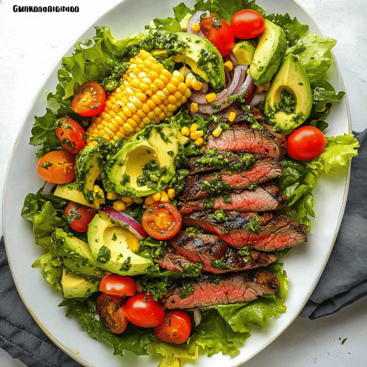 Flank Steak Salad with Chimichurri: Your Summer Winner