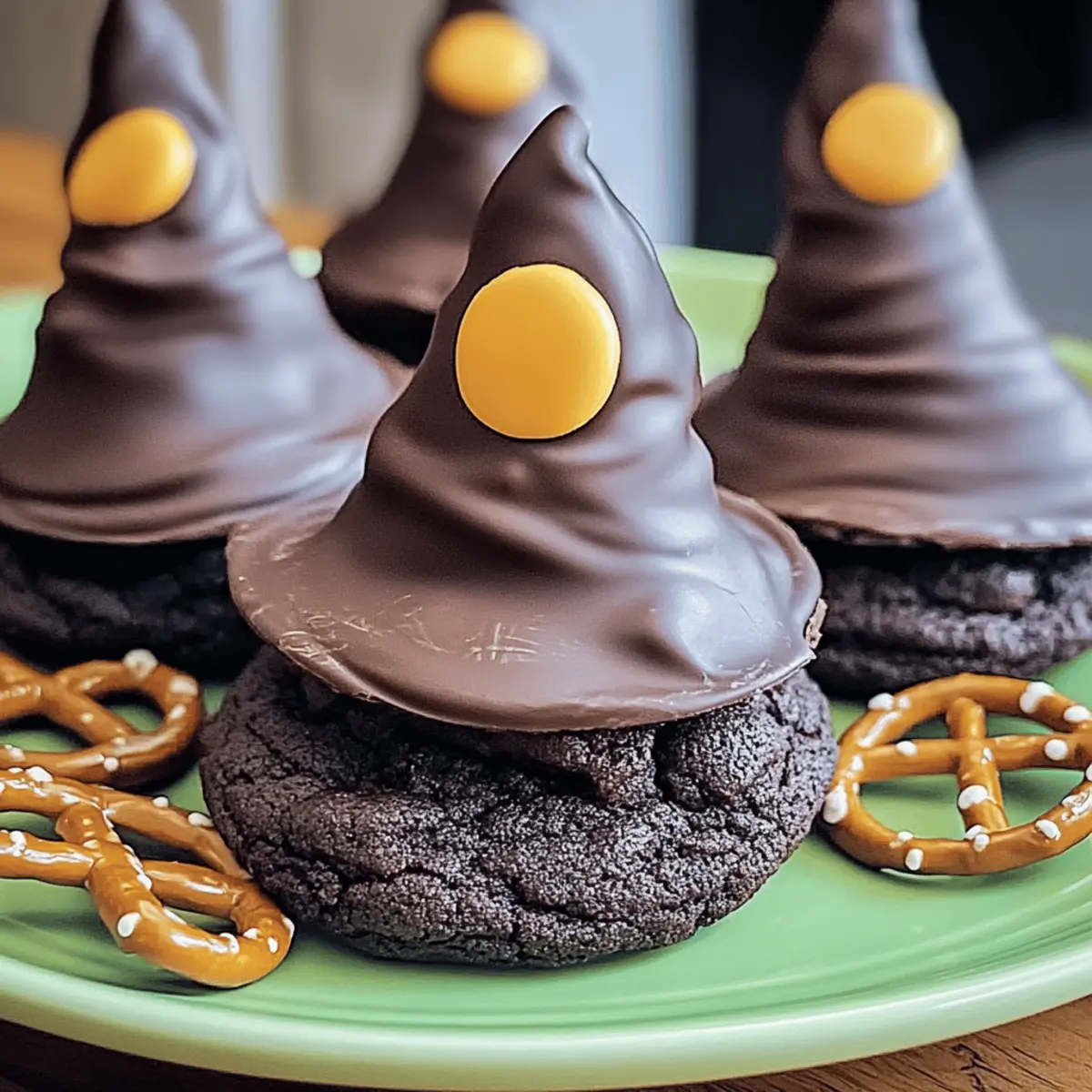 Witch Hat Chocolate Cookies: Delightfully Fudgy Halloween Treats