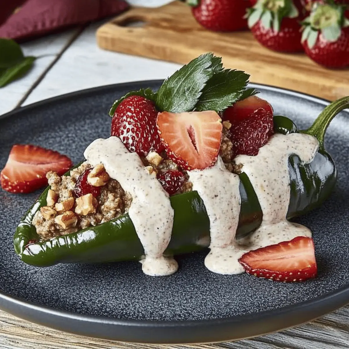 Sweet and Savory Strawberry Chile Relleno You’ll Love