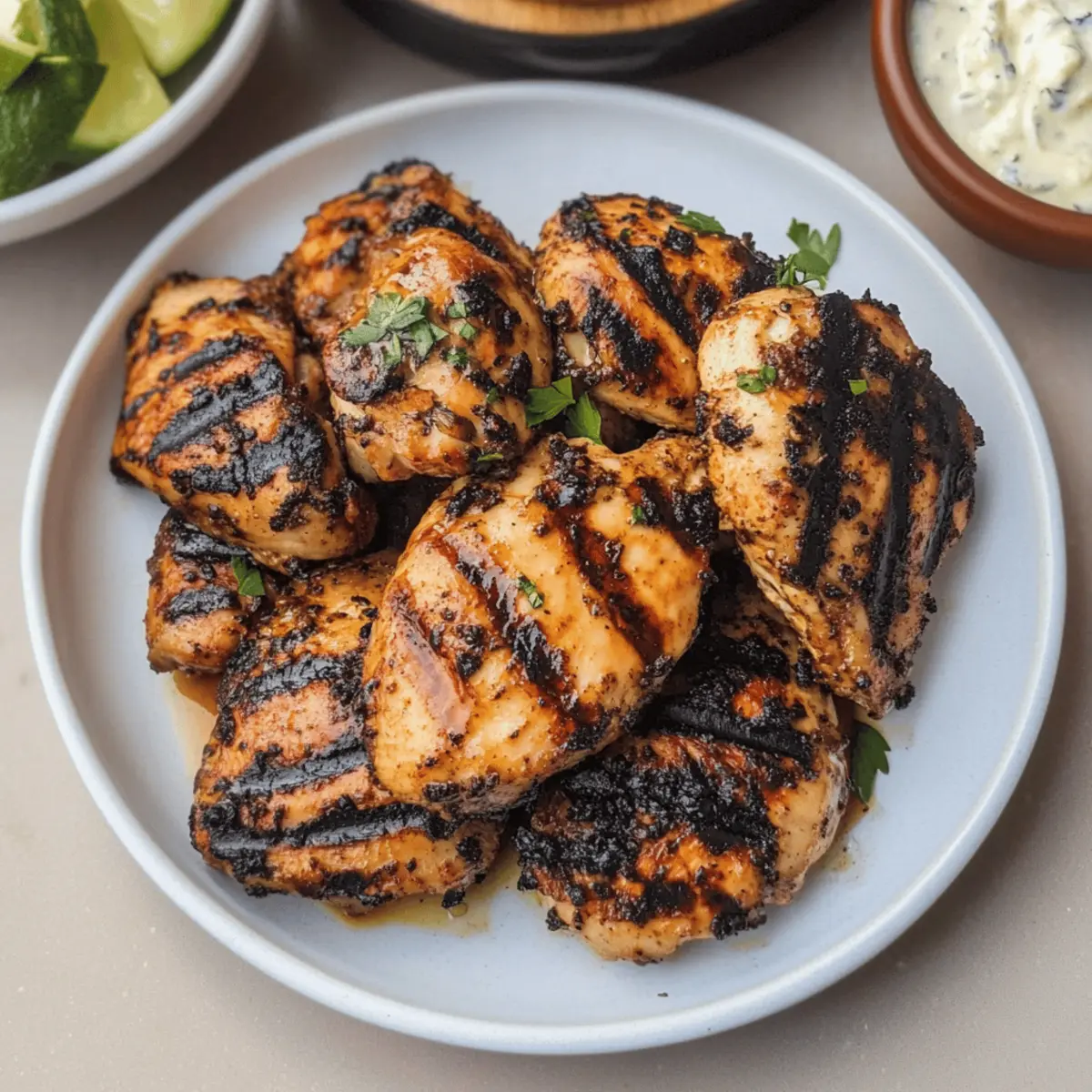 Grill Up Juicy Greek Yogurt Marinated Chicken Tonight!