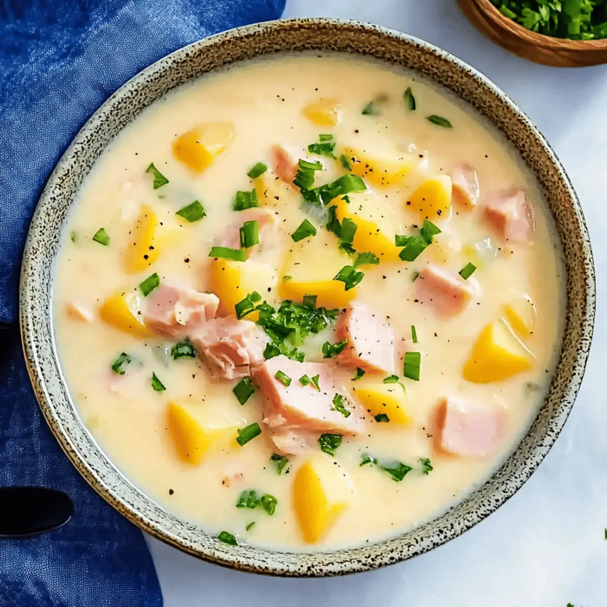 Creamy Potato and Ham Soup for Cozy Comfort on Chilly Nights
