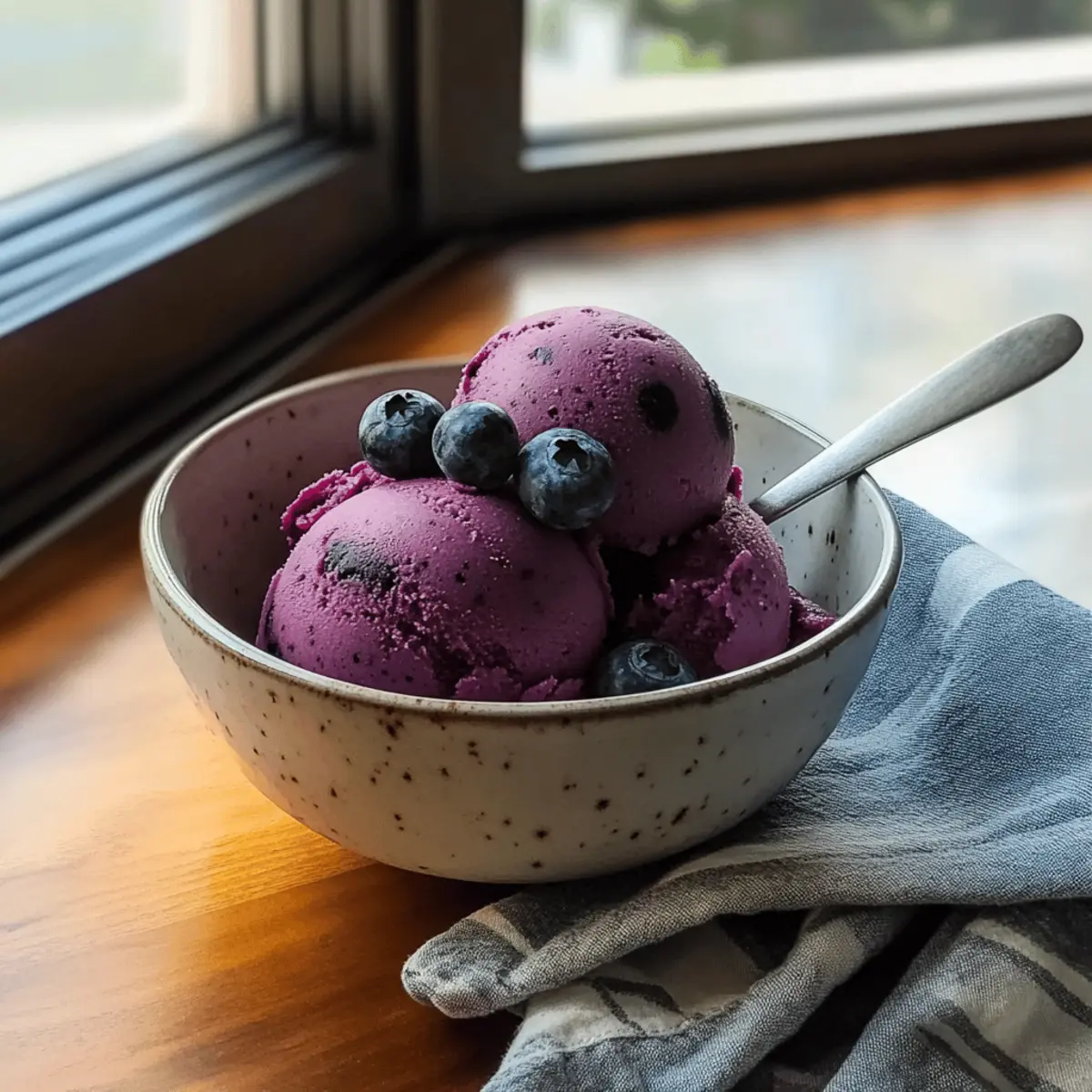 Refreshing Blueberry Sorbet – Guilt-Free Summer Delight