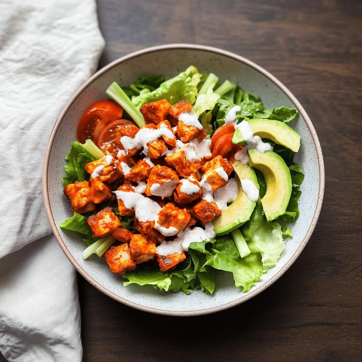 Buffalo Chicken Avocado Salad: A Spicy Delight You’ll Love