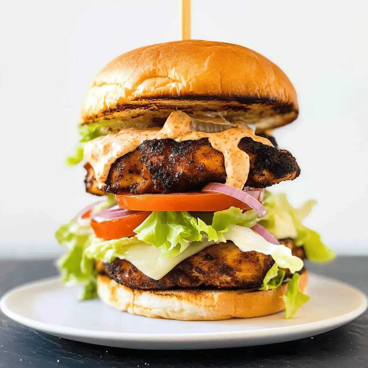 Savory Blackened Chicken Sandwiches with a Spicy Kick