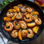 Bourbon Peach Roasted Shrimp