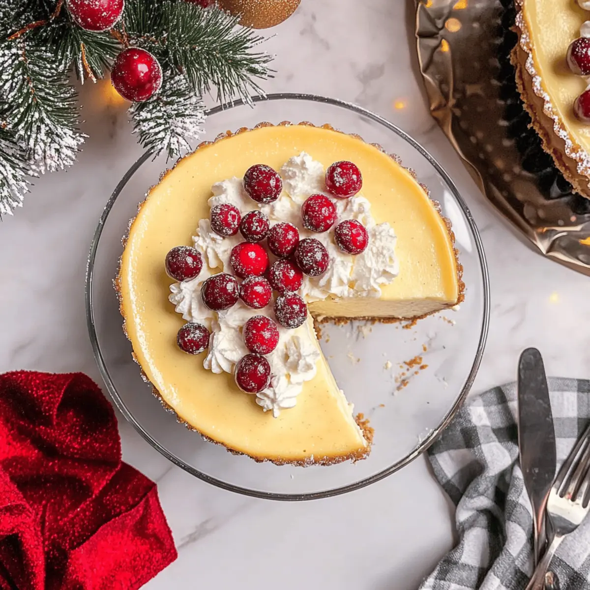 Delightful Eggnog Cheesecake That'll Wow Your Holiday Guests