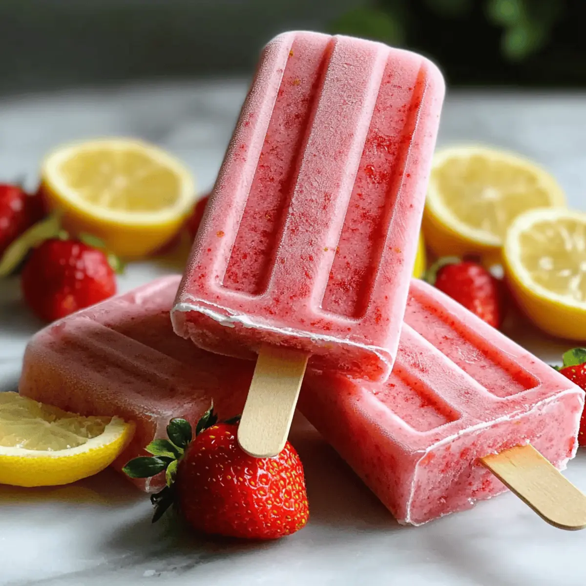 Delightful Strawberry Lemonade Popsicles for Summer Fun