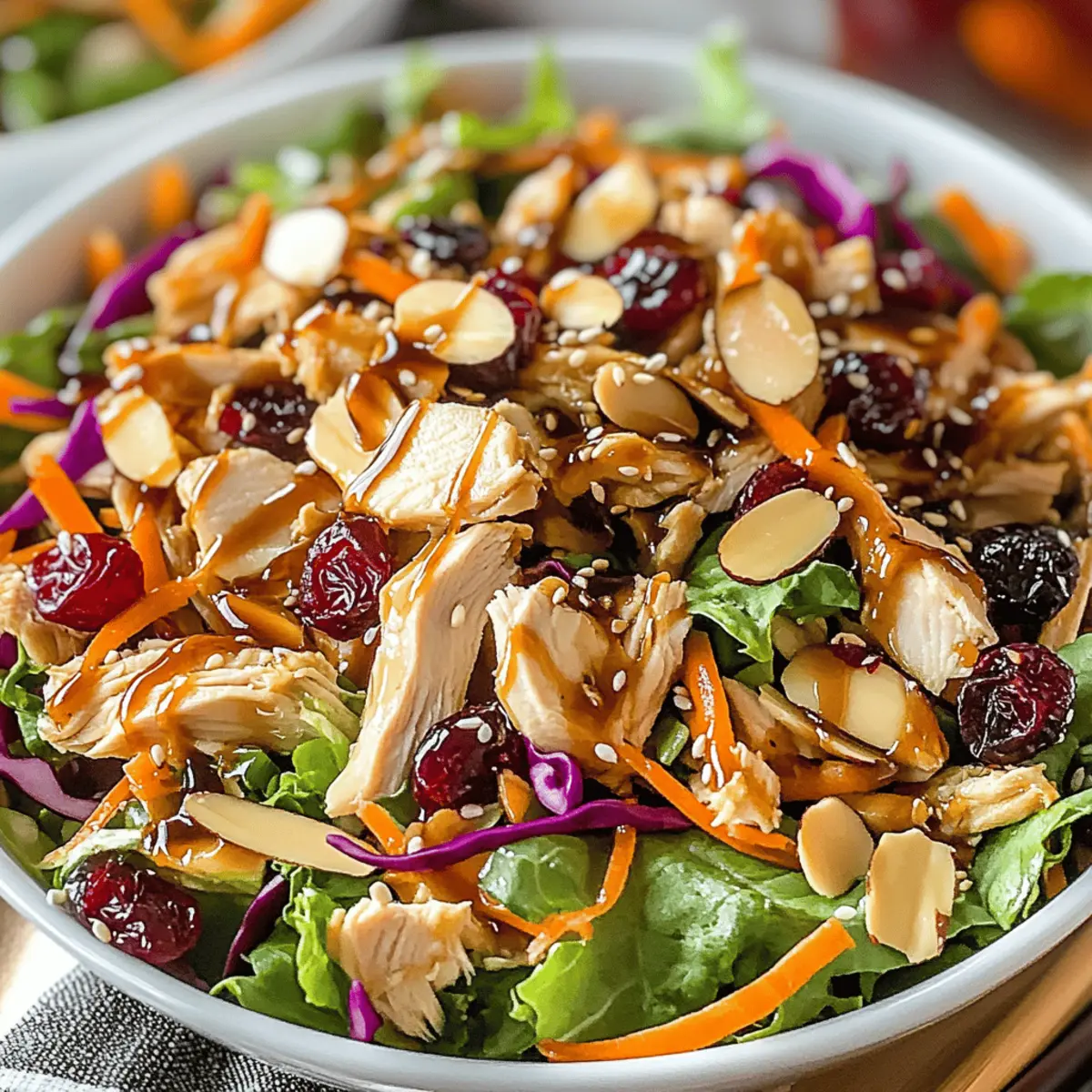 Asian Chicken Cranberry Salad: Bright, Healthy, Quick Delight