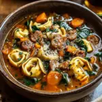 Autumn Tortellini Soup with Sausage