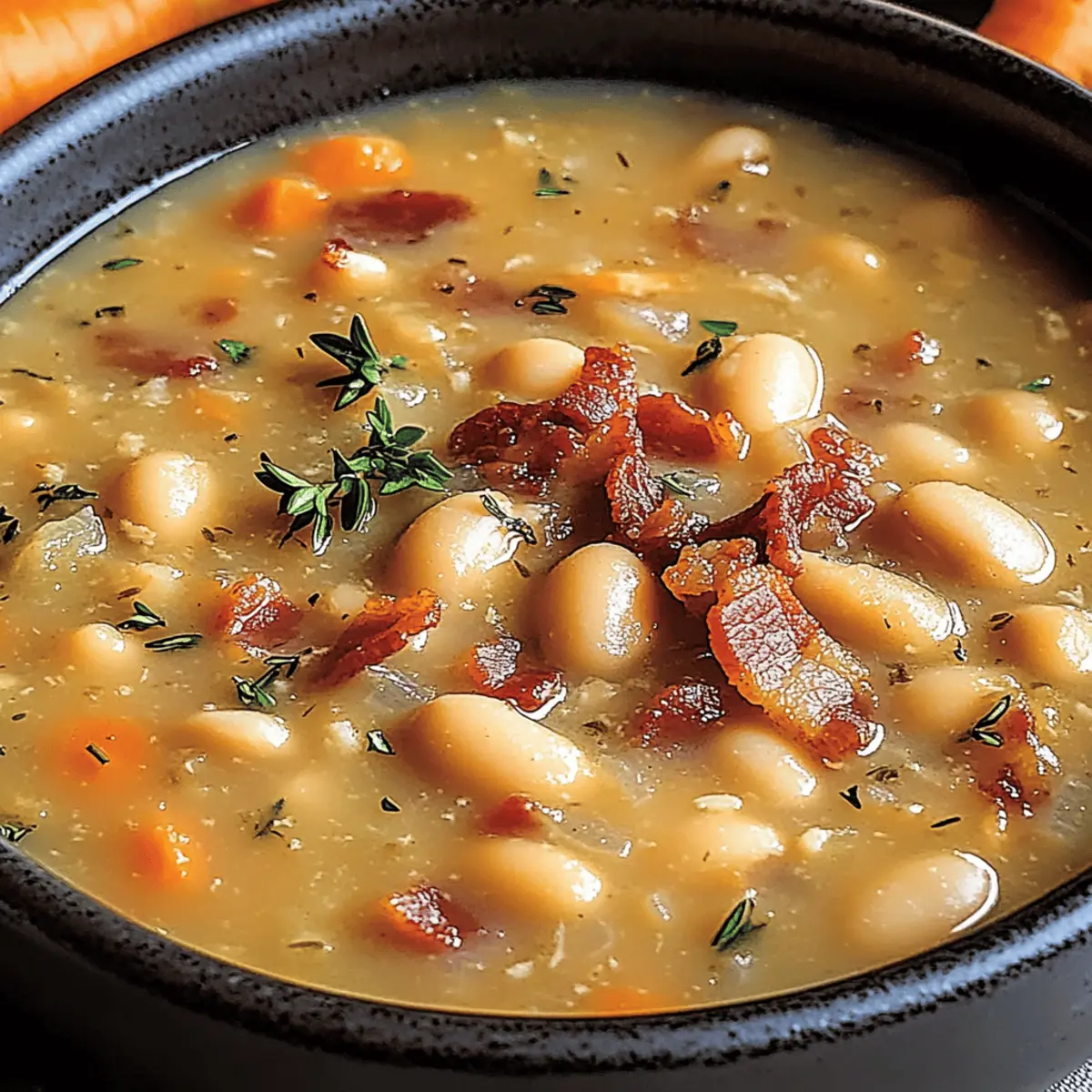 Comforting Bean with Bacon Soup for Cozy Nights