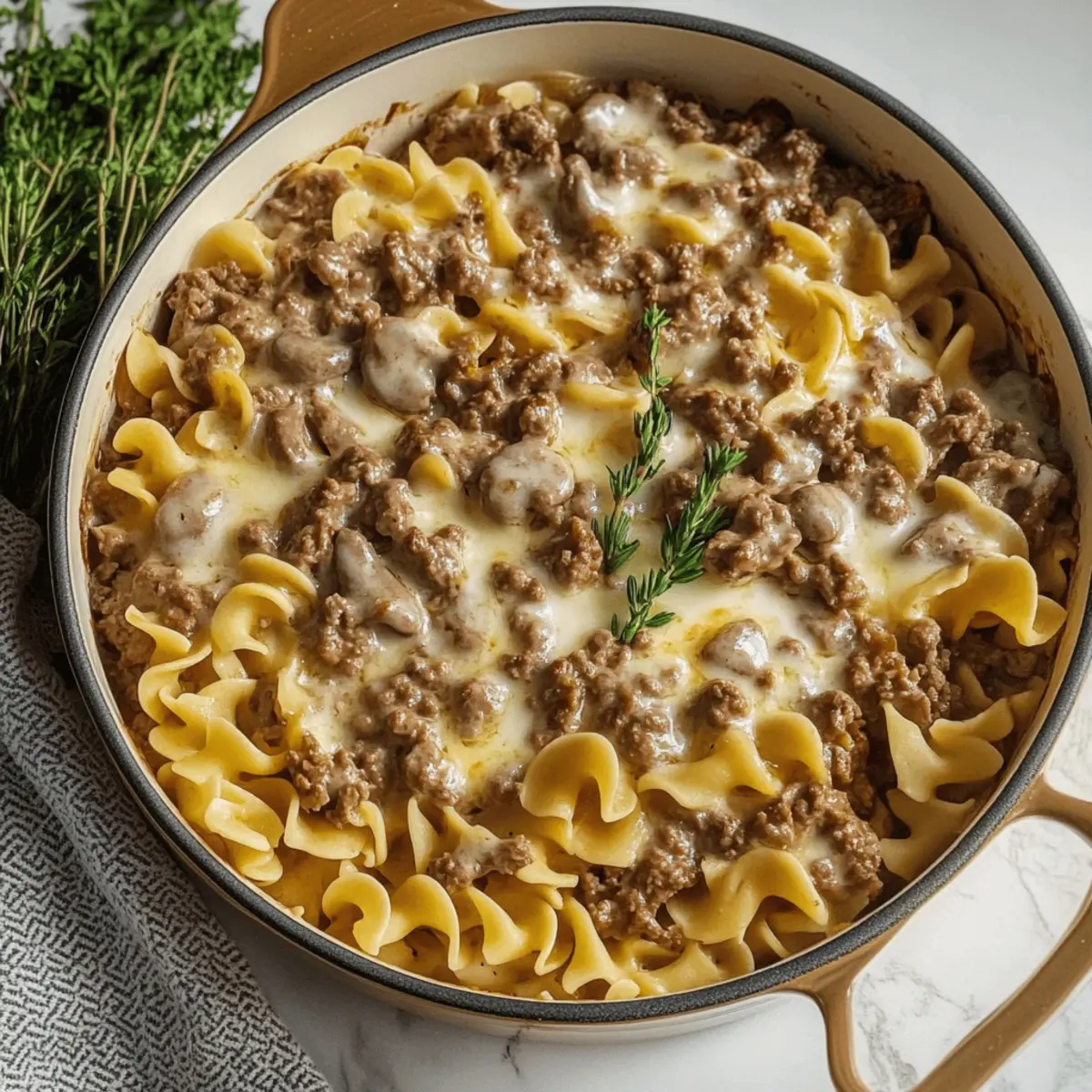 Hearty Beef Stroganoff Casserole Bake for Cozy Nights