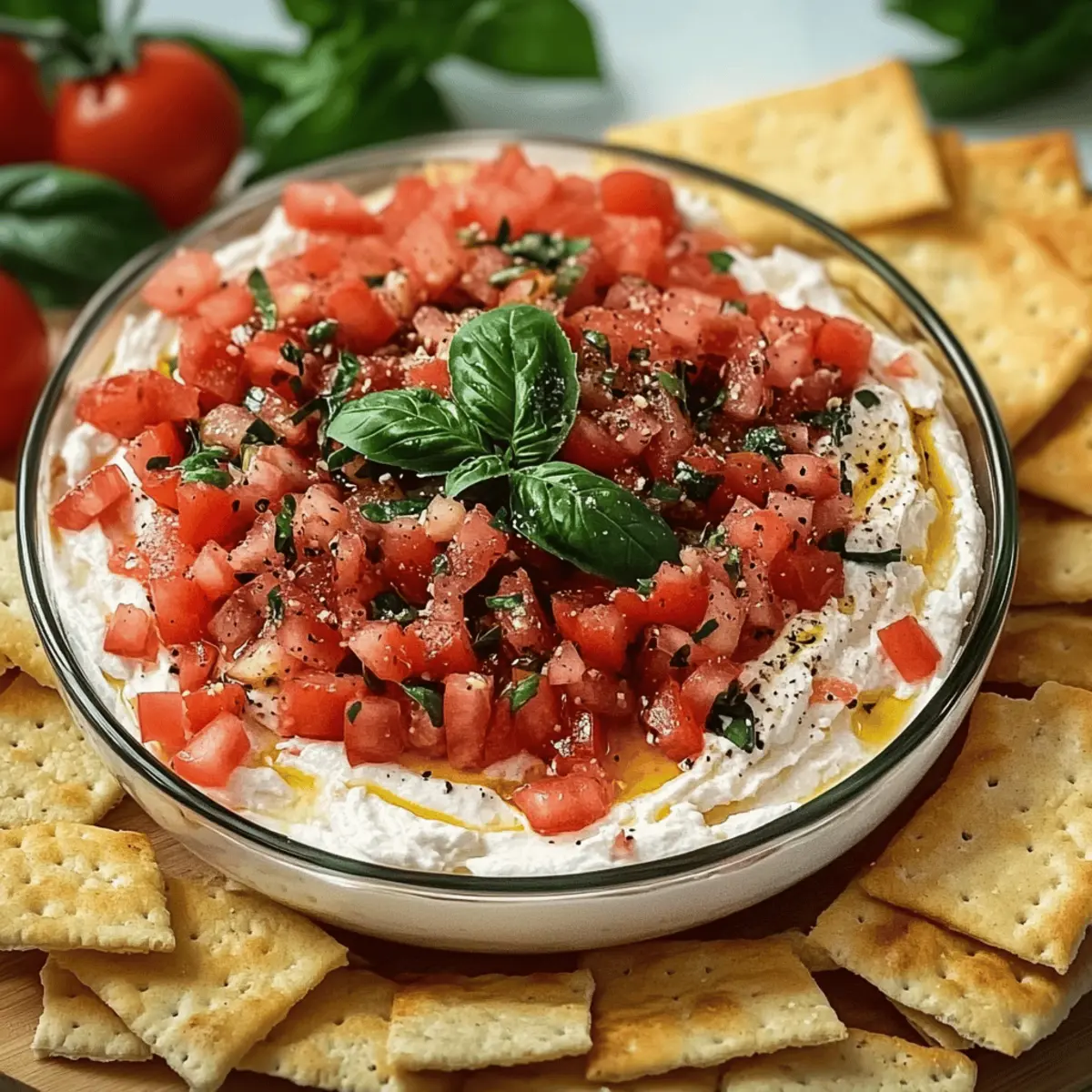 Bruschetta Dip: Creamy, No-Cook Delight for Summer Gatherings