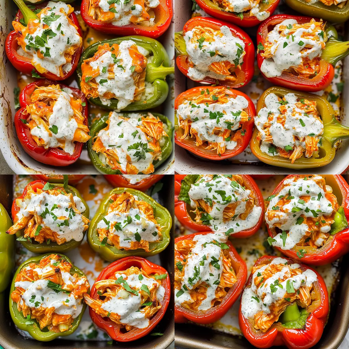 Spicy Buffalo Chicken Stuffed Peppers for a Guilt-Free Dinner