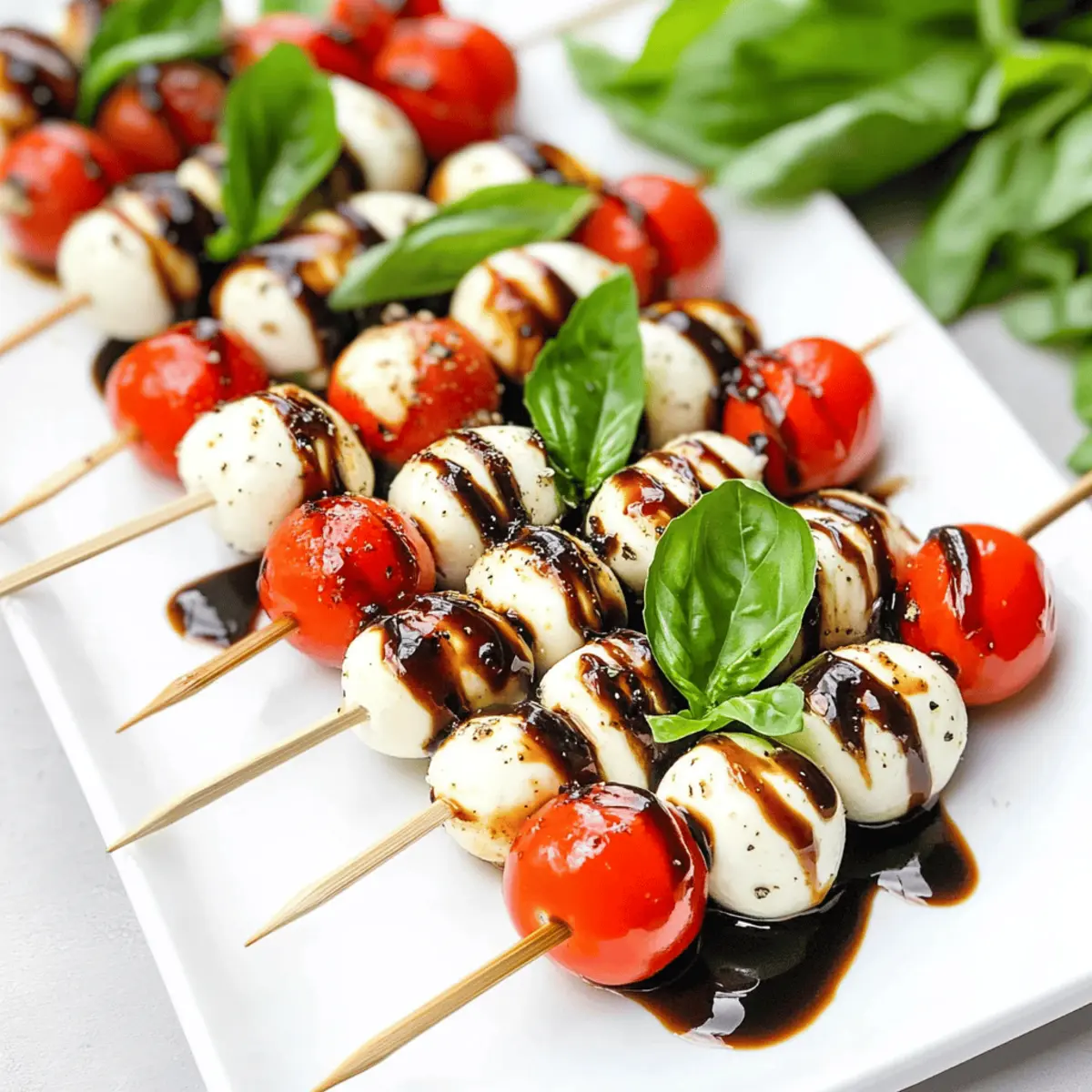 Delicious Caprese Skewers: Fresh Flavors on a Stick