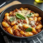 Cheesy Bolognese Gnocchi Bake