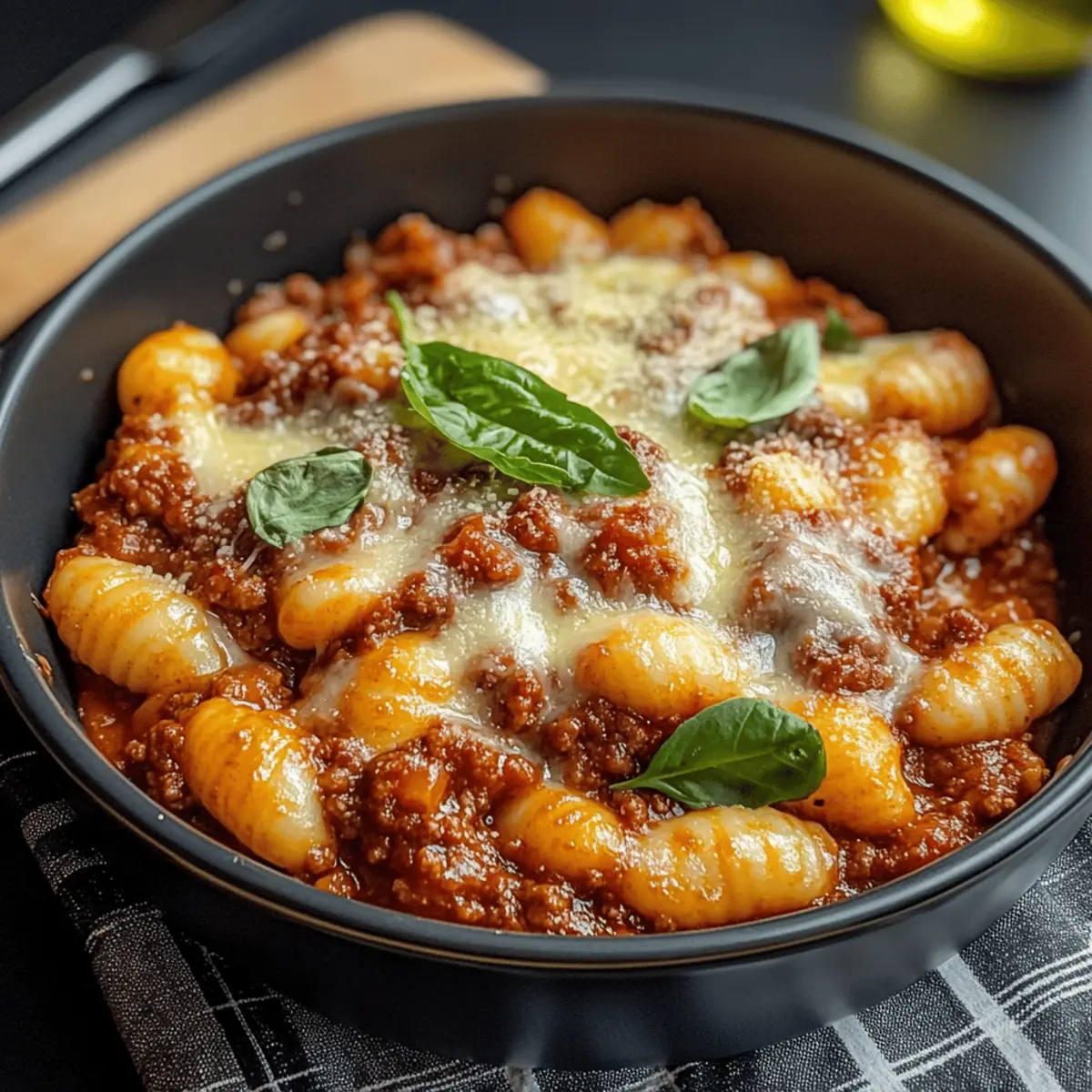 Cheesy Bolognese Gnocchi Bake: A Cozy Comfort Food Delight