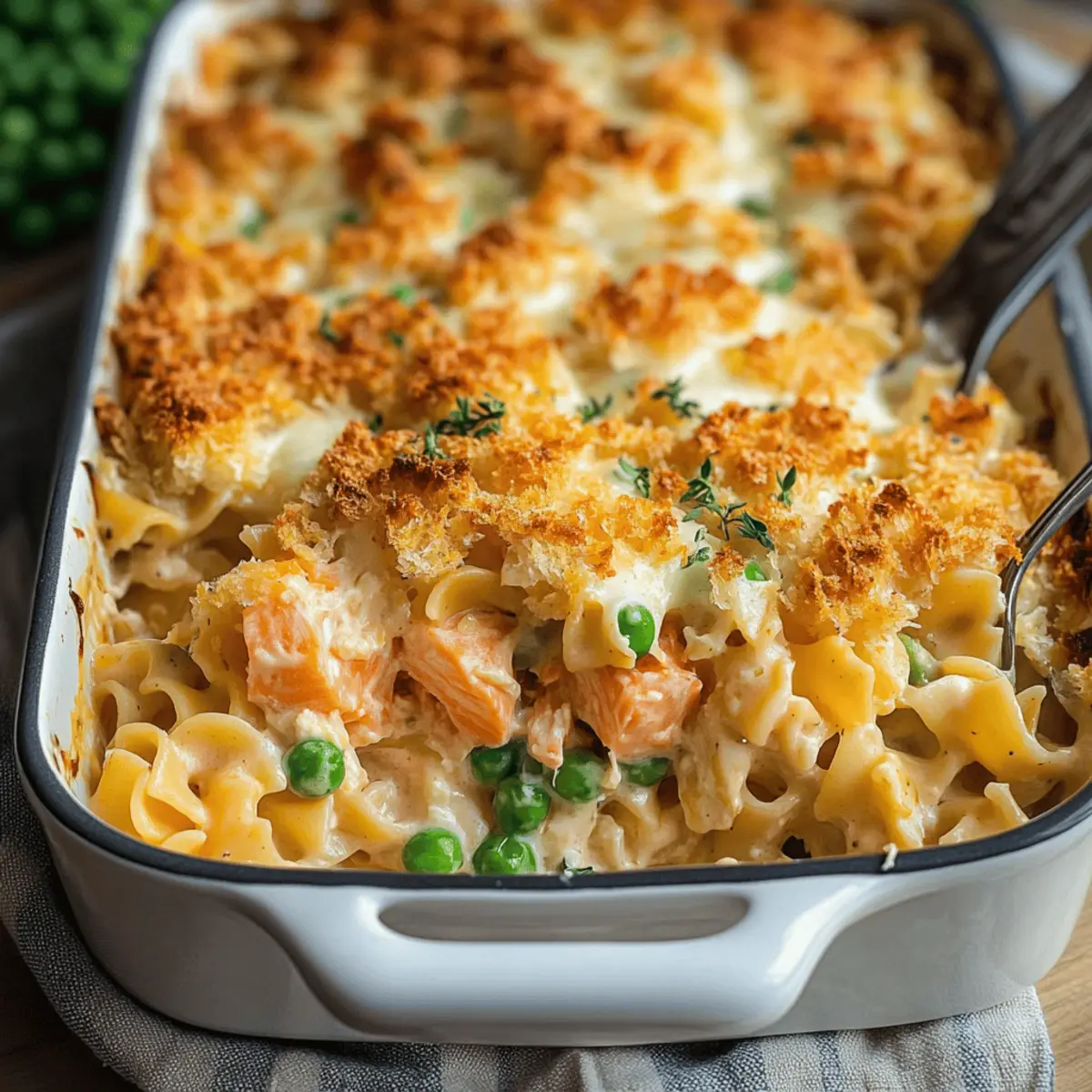 Cheesy Salmon Noodle Casserole for Cozy Family Nights