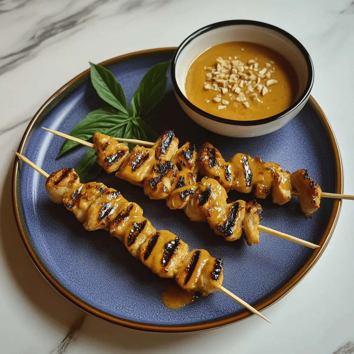 Savory Chicken Satay Skewers with Creamy Peanut Sauce Bliss