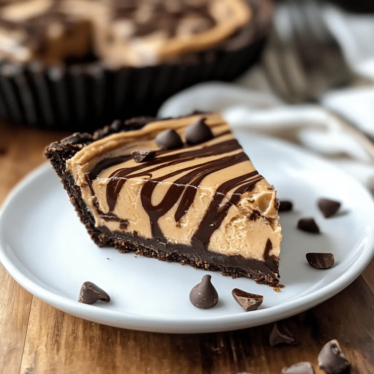 Irresistible Chocolate Peanut Butter Swirl Pie for Sweet Cravings