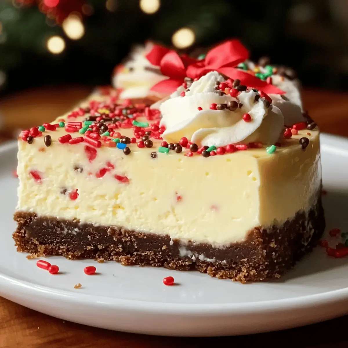 Irresistible Christmas Sugar Cookie Cheesecake Delight