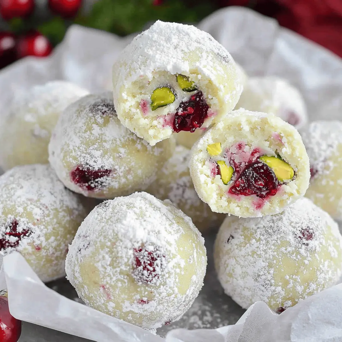 Indulge in Cranberry Pistachio White Chocolate Truffles