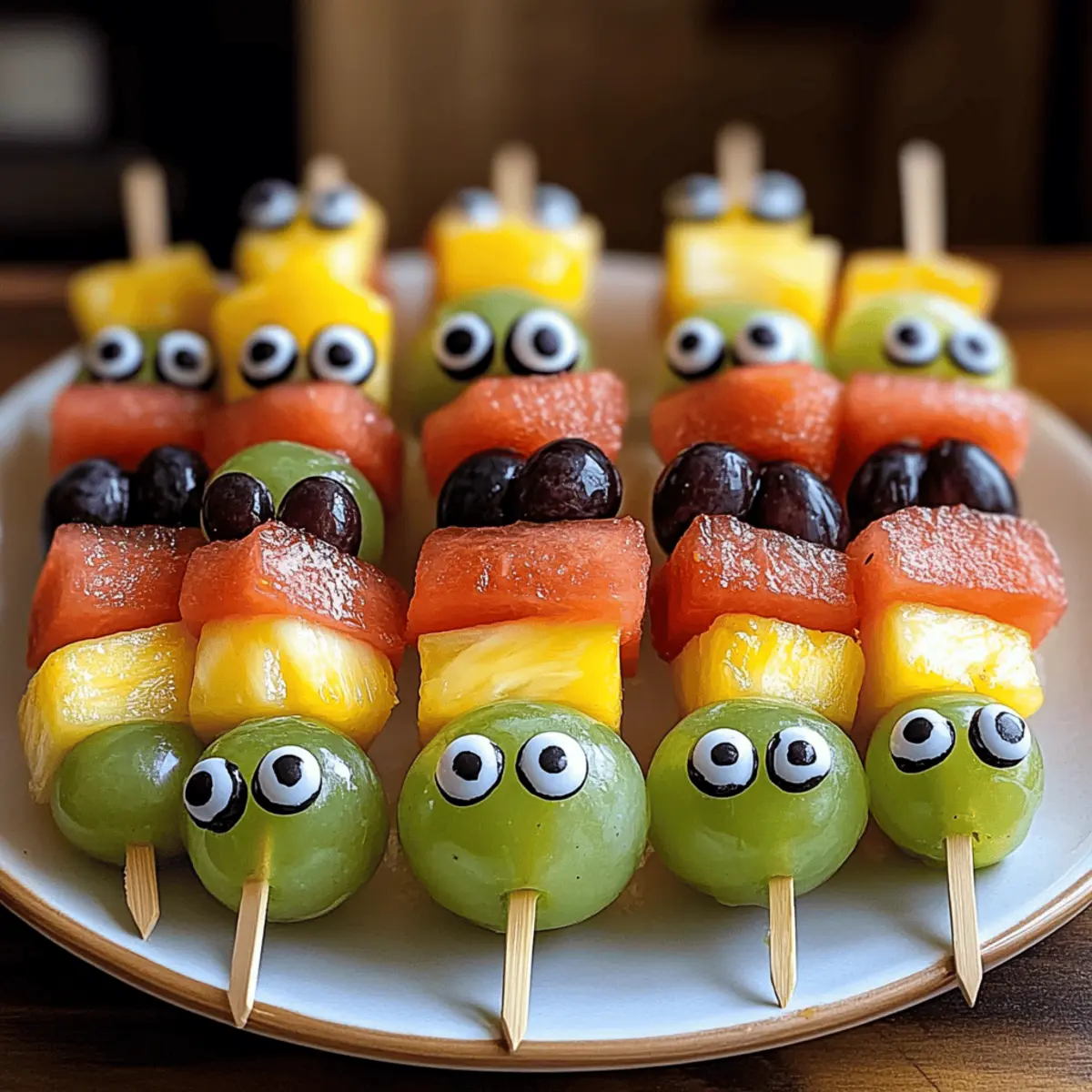 Deliciously Fun Monster Fruit Skewers for Joyful Snacking