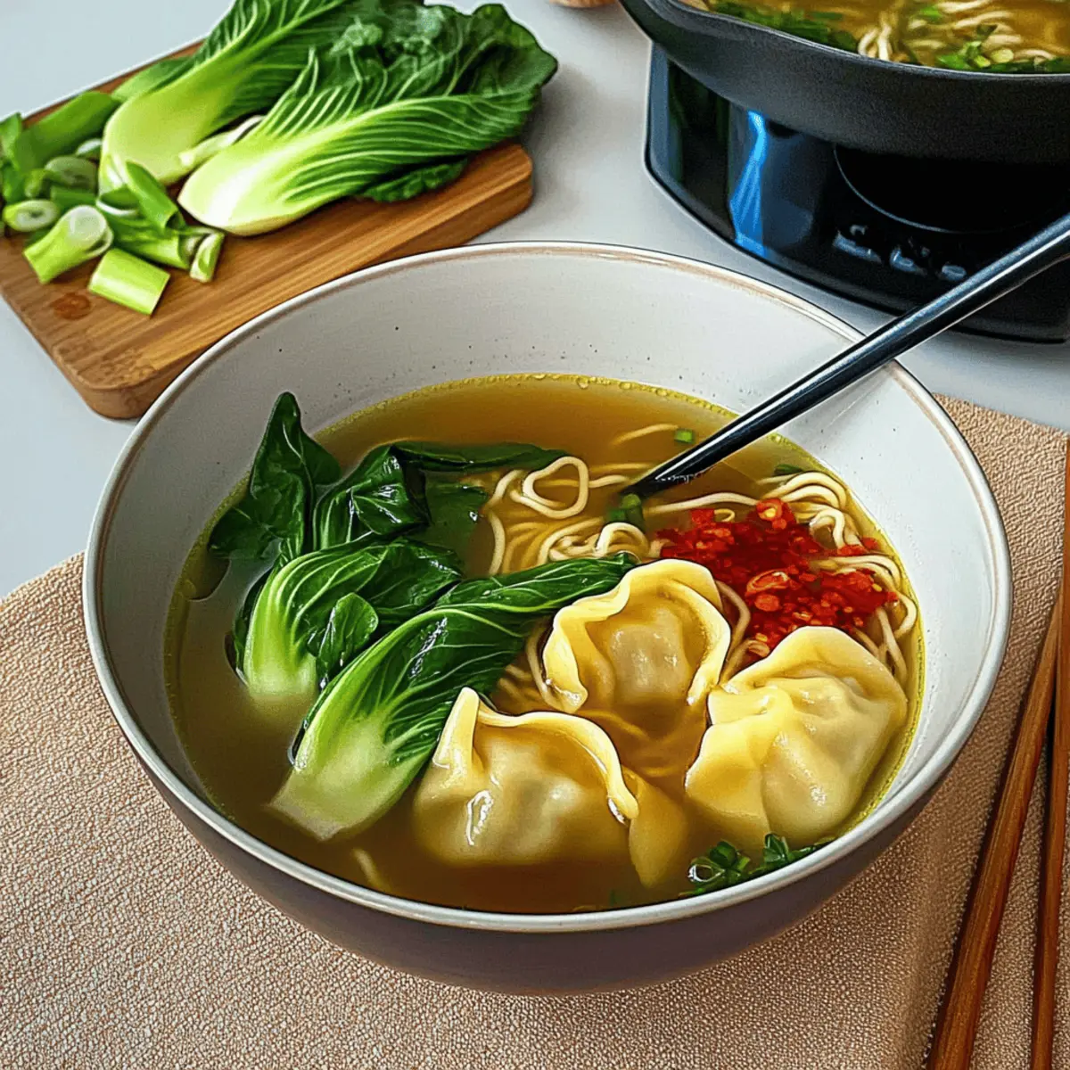 Delicious Dumpling Ramen Bowl for Cozy Nights In