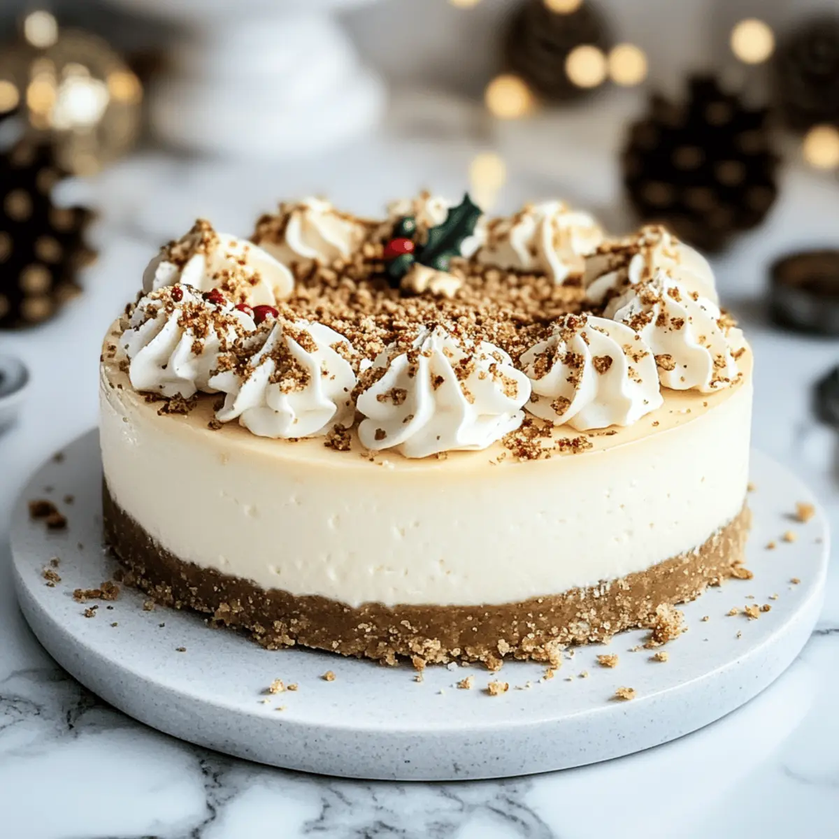 Creamy Eggnog Cheesecake for Your Holiday Celebrations