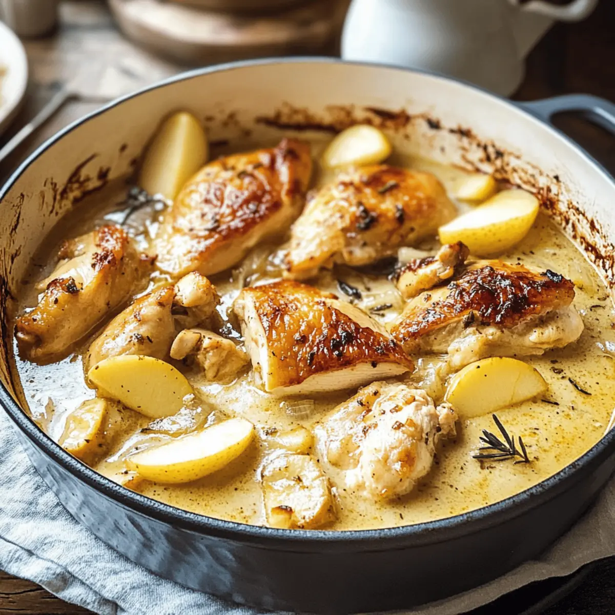 Cozy Up with French Chicken Casserole a la Normande