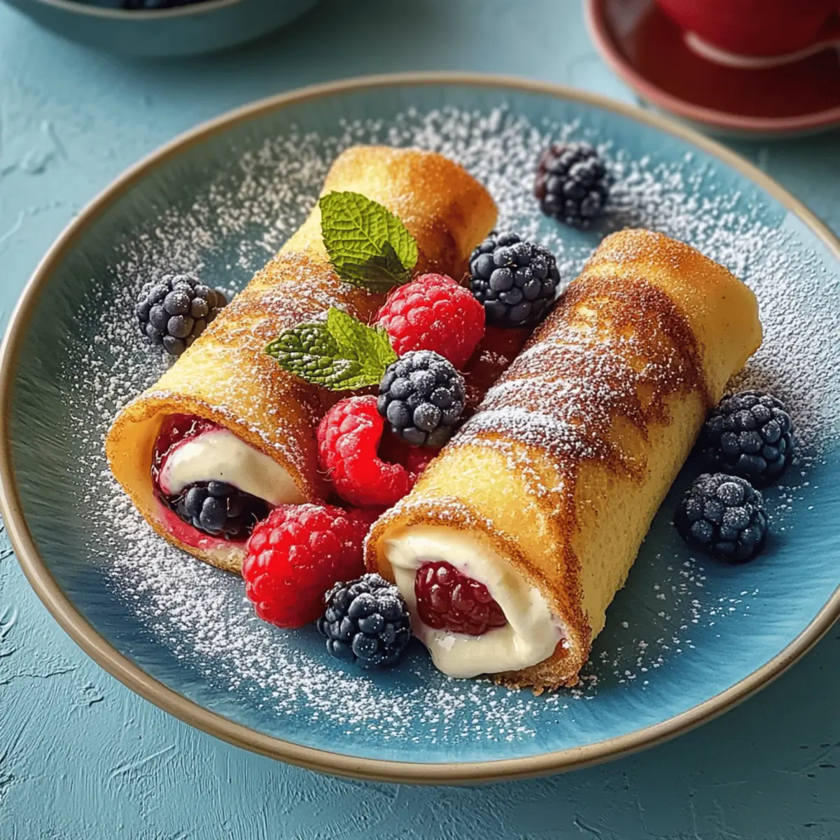 Delicious French Toast Roll-Ups with Creamy Berry Filling