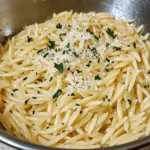 Garlic Parmesan Orzo Pasta