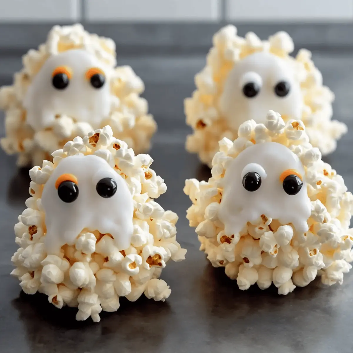 Deliciously Spooky Ghost Popcorn Balls for Halloween Fun