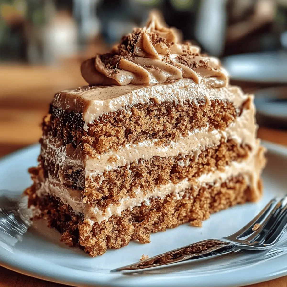 Gingerbread Cake with Cinnamon Molasses Frosting Delight