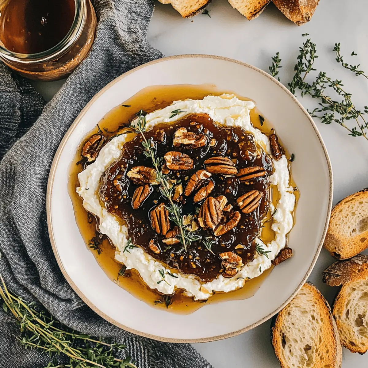 Creamy Goat Cheese Appetizer with Fig Jam & Pecans Delight