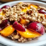 Grilled Peach Crisp