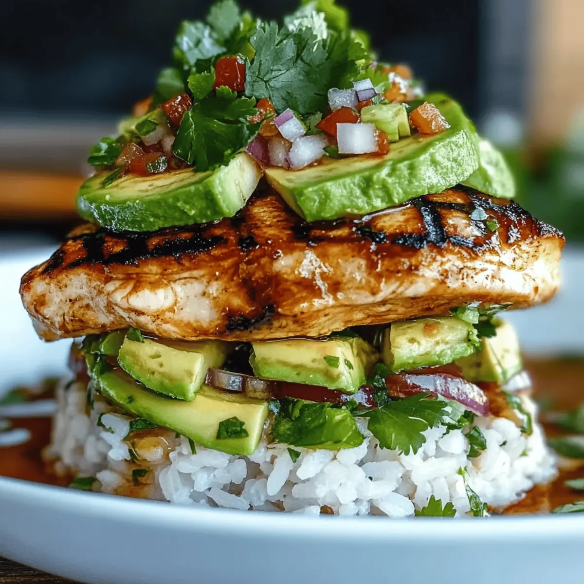 Honey Lime Chicken & Avocado Rice Stack – A Flavorful Twist