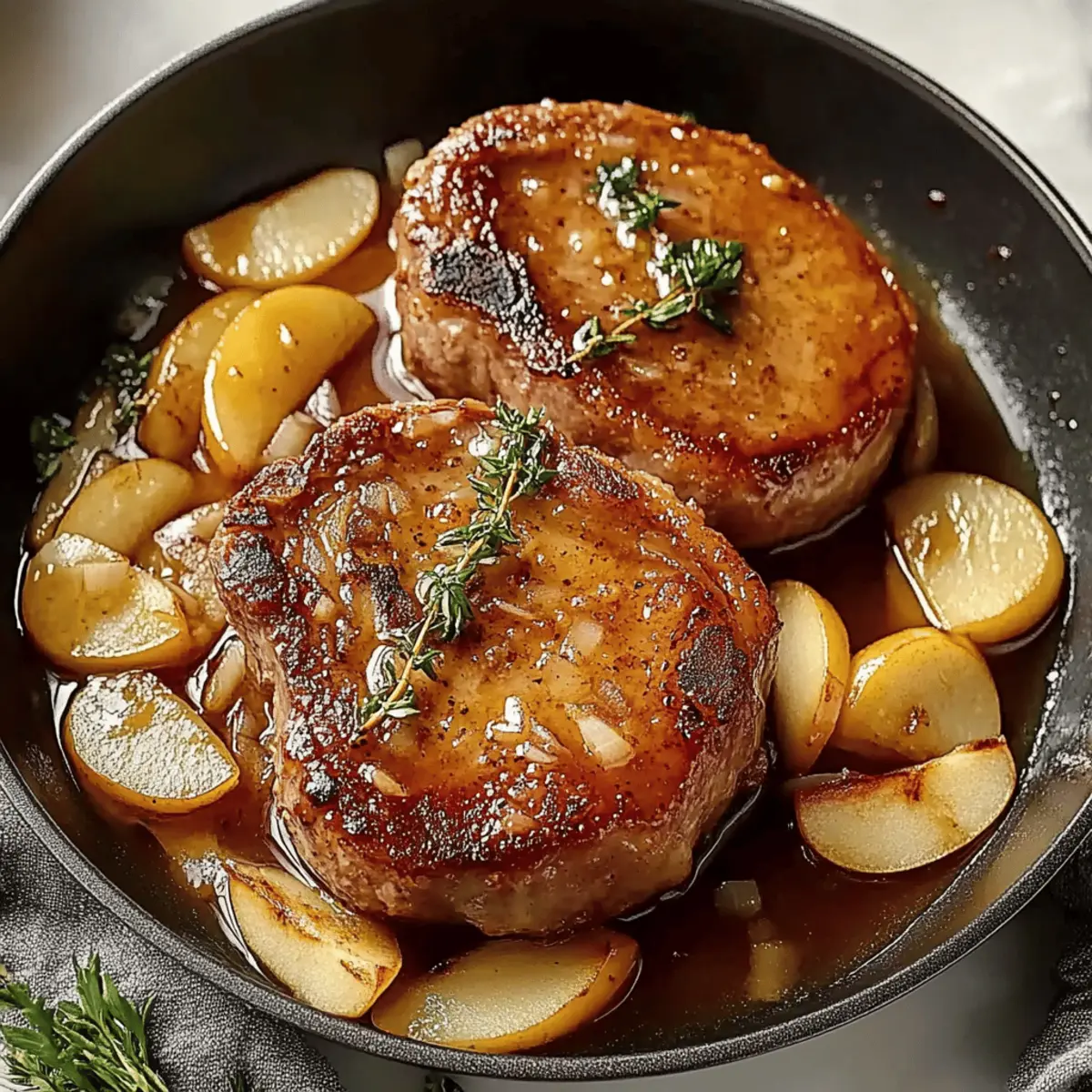 Juicy Apple Butter Pork Chops for Effortless Comfort Cooking